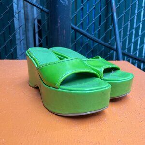 Lime Green Urban Outfitters Sandals